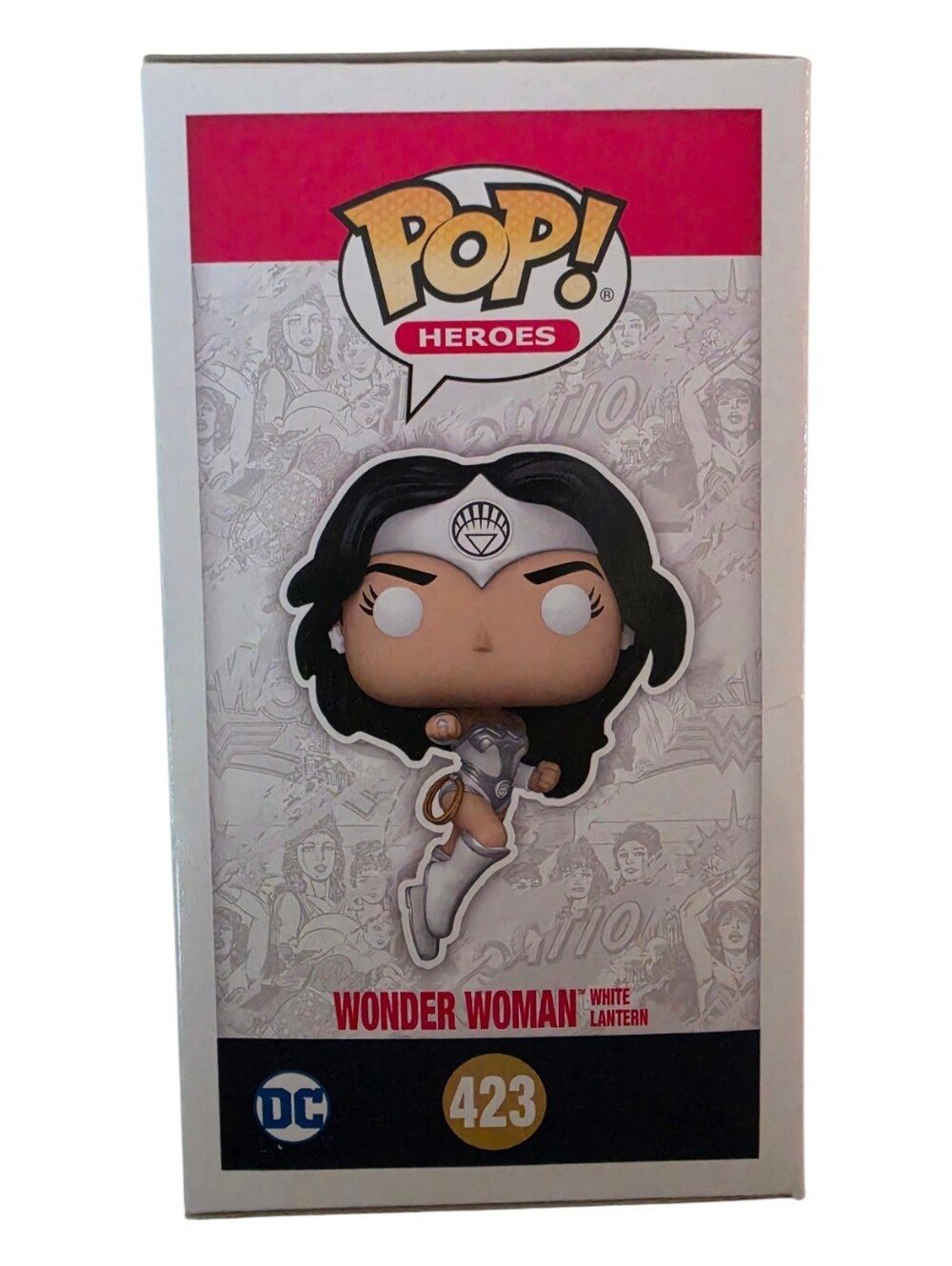 Funko Pop! Wonder Woman White Lantern #423 GITD Entertainment Earth Exclusive - Picture 4 of 9